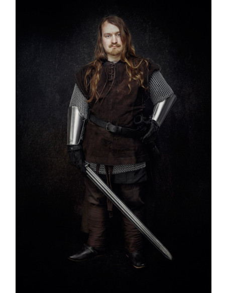 Medieval closed vest made of suede... Medieval closed vest made of suede...