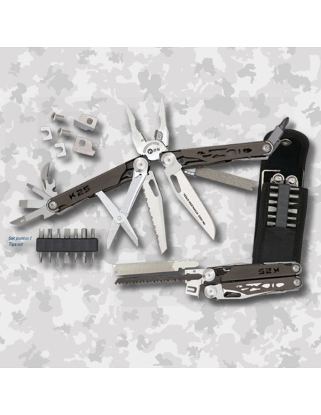 K25 multi-tool pliers with titanium...