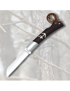 Albainox knife with parrot point blade, black (18 cm.)