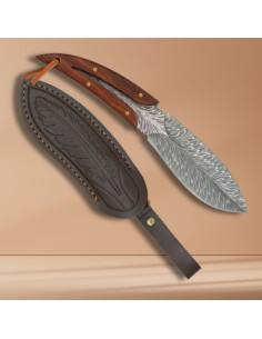 Albainox Feather Blade Knife, Decorative Sheath