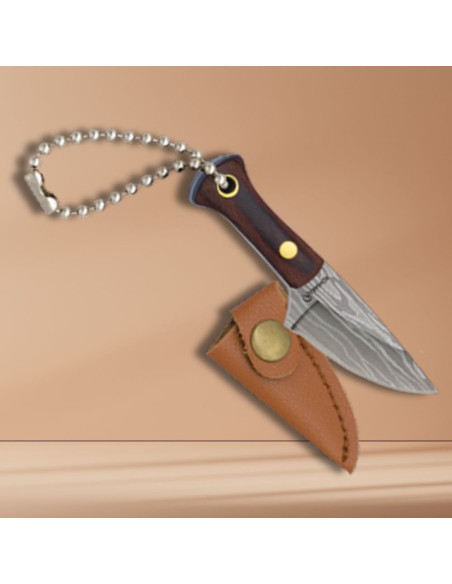 Albainox Keychain Knife with Sheath...