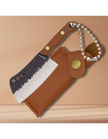 Keychain knife with case and antique...