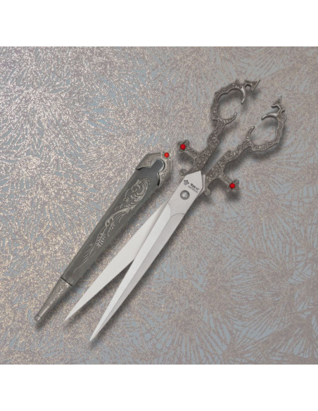 Decorative scissors with a case (25 cm.)