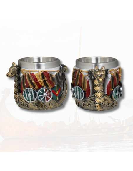 Viking Ship Model Resin Shot Glass
