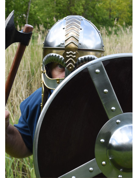 Wooden Viking shield, 56 cms.