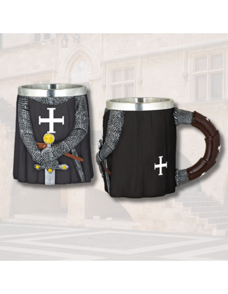 Medieval mug in resin design Knight...