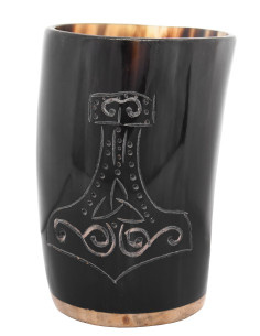 Viking Cup Mjölnir in Horn