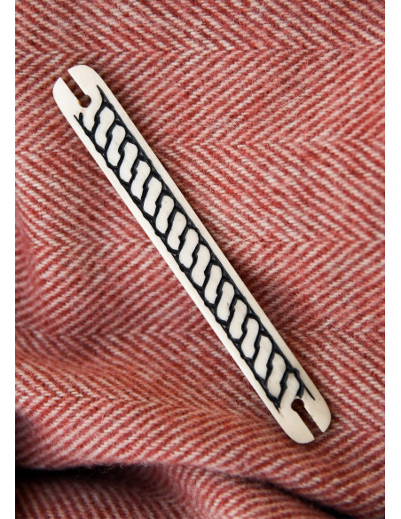 Bone Shuttle with Braided Pattern