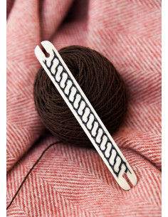 Bone Shuttle with Braided Pattern 2