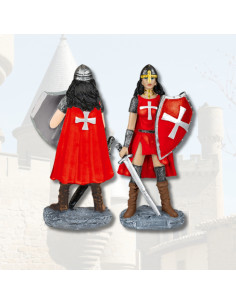 Medieval figure in resin Templar model (19 cm.)