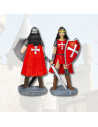 Medieval figure in resin Templar model (19 cm.)