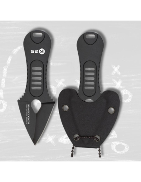 K25 tactical knife with hanging chain