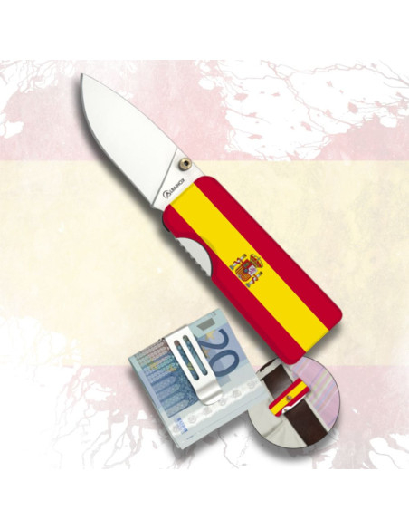 Albainox wallet knife Spain flag