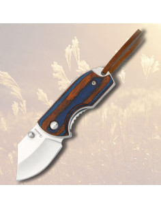 Small bicolor knife with cord (11 cm.)