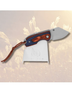 Small bicolor knife with cord (11 cm.) 2