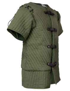 Medieval cotton gambeson model Theodor, olive green 2