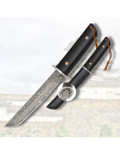 Knife type tanto damask blade 73 layers