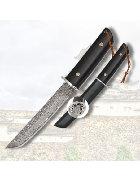 Knife type tanto damask blade 73 layers