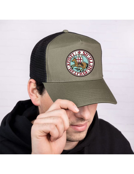 Green Trucker Cap Knights Templar