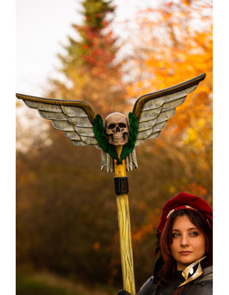 Battle Standard with Winged Skull