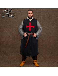 Medieval Crusader Tabard, black color 2