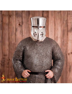 13th Century Templar Knight Helmet with Padded Lining 2