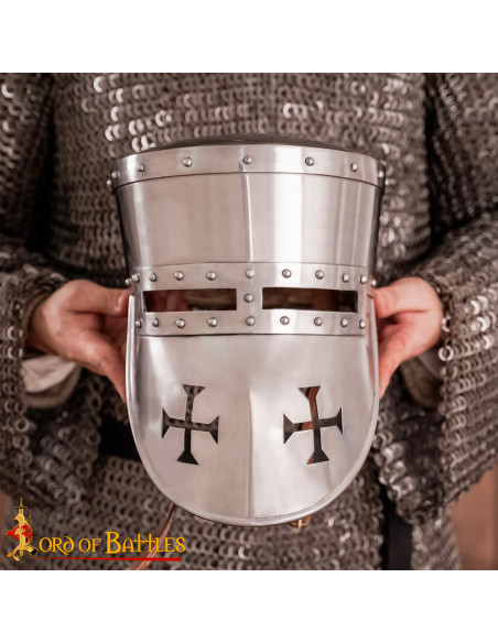 13th Century Templar Knight Helmet...