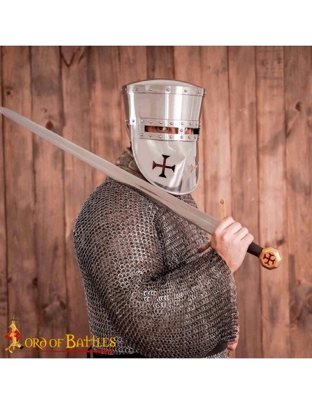 13th Century Templar Knight Helmet...