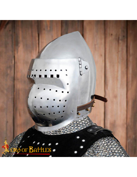 Medieval bascinet with full visor... Medieval bascinet with full visor...