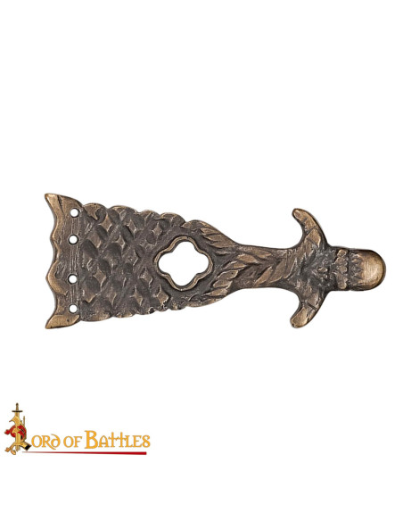 Pack of 5 medieval belt tips brass...