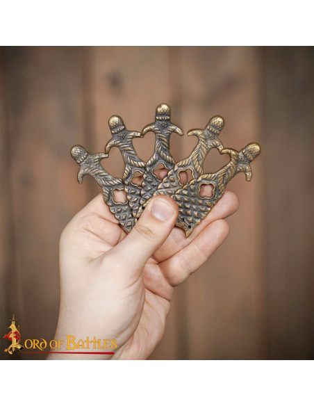 Pack of 5 medieval belt tips brass...