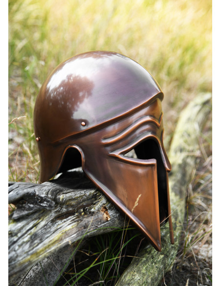 Italo-Corinthian helmet, antique finish