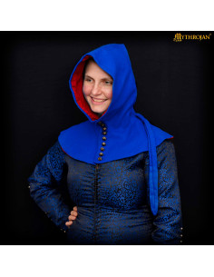 Medieval wool hood with buttons 15th century