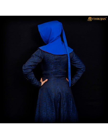 Medieval wool hood with buttons 15th...