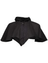Medieval hood with shoulder covers, black