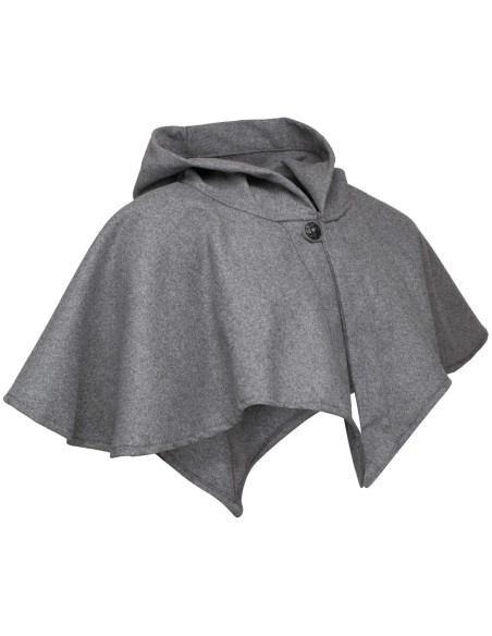 Hood and medieval shoulder cover in...