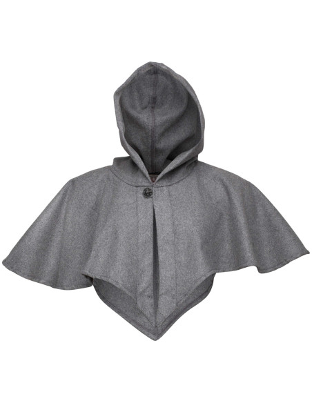 Hood and medieval shoulder cover in...