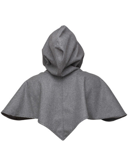 Hood and medieval shoulder cover in...
