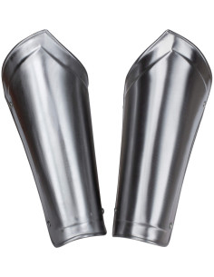 Medieval greaves Nova armor, polished