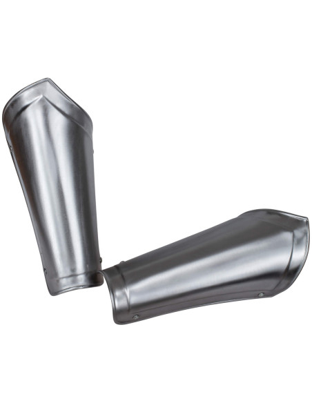 Medieval greaves Nova armor, polished