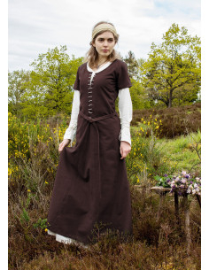 Medieval Dress Cotehardie Ava, short sleeves
