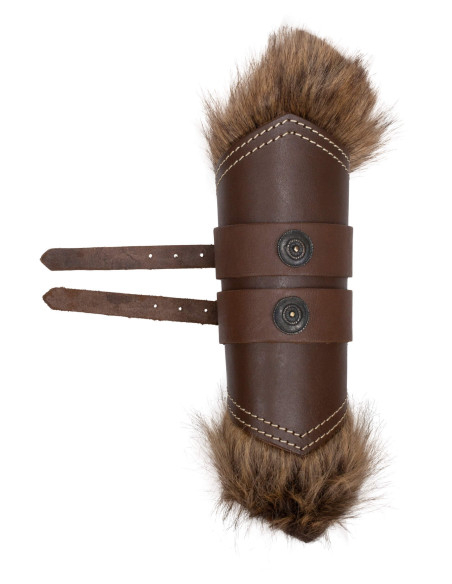 Viking greaves in leather model...