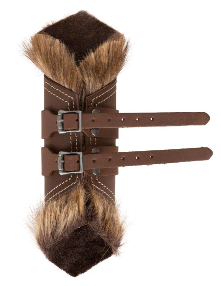 Viking greaves in leather model...