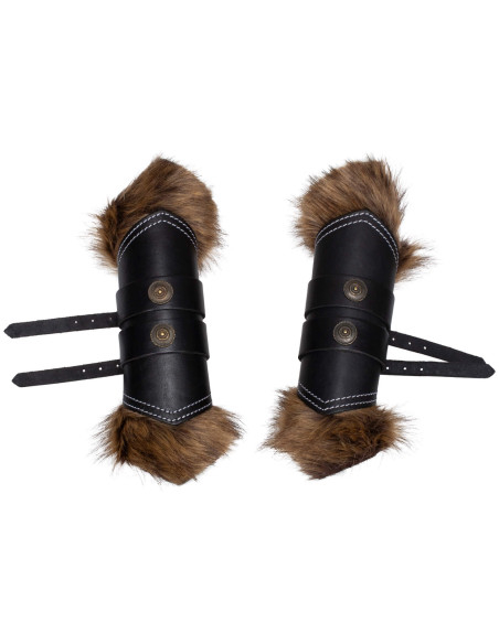 Viking leather greaves model Jotun,...