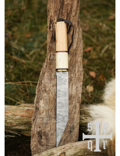 Viking Sax Knife in Damascus Steel 2