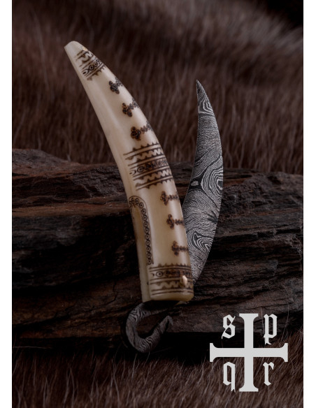Viking Knife with Damascus Steel...