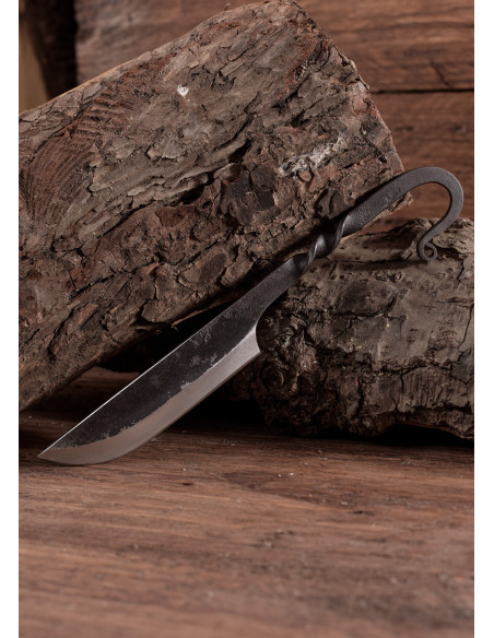 Handcrafted medieval knife with sheath