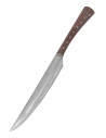 Medieval kitchen knife with wooden handle