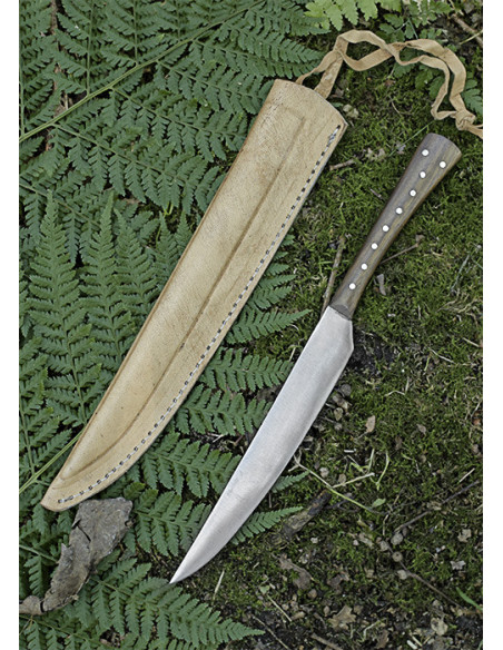 Medieval kitchen knife with wooden...