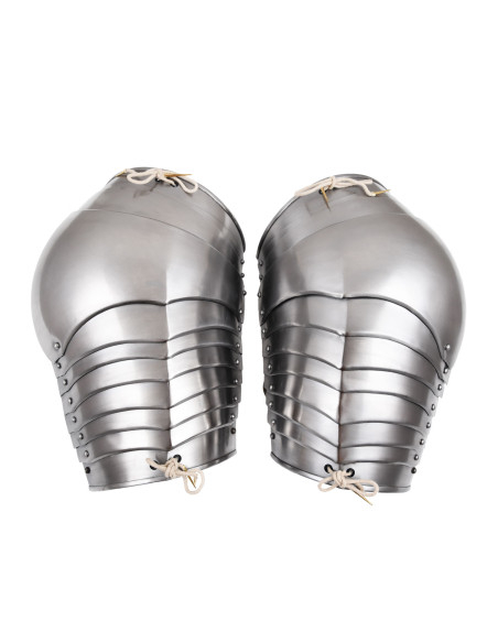 Medieval steel shoulder pads (1.2 mm)